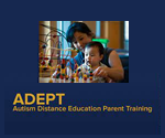 ADEPT logo - Autism Distance Education Parent Training.